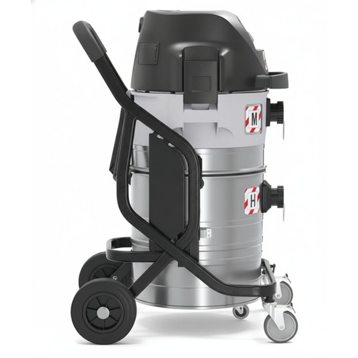 Nilfisk IVB 965-2H/M SD XC wet and dry industrial vacuum cleaner built for continuous use and efficient cleaning in factories, workshops, and warehouses
