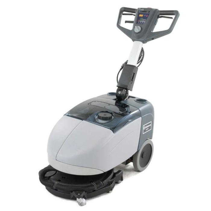 Durable Nilfisk SC351 compact scrubber dryer built for long-lasting, efficient commercial floor cleaning