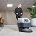 Complete Nilfisk SC401 battery walk-behind compact scrubber dryer kit for professional hard floor maintenance