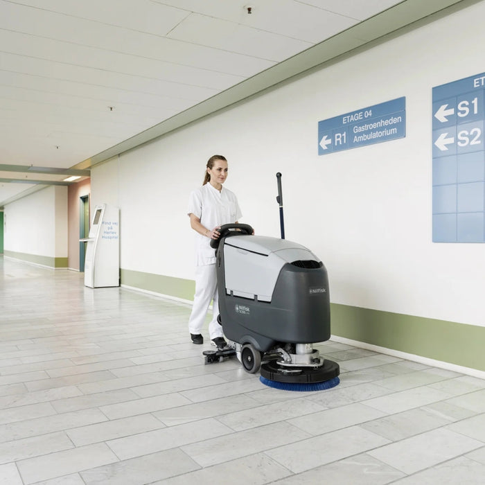 Nilfisk SC500 Full Package Battery Walk Behind Scrubber Dryer