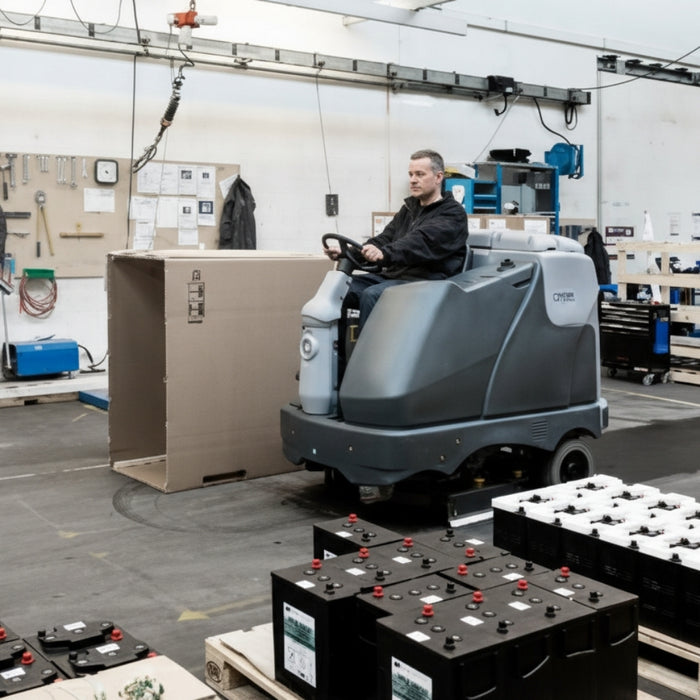 NILFISK SC6500 1300C Battery Ride On Scrubber Dryer