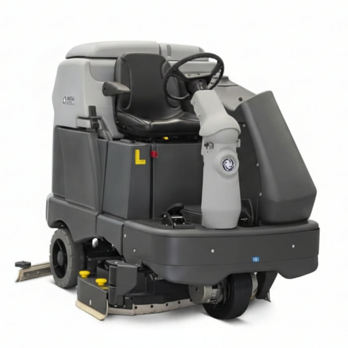 Nilfisk SC6500 1100D battery powered ride-on scrubber dryer designed for heavy-duty industrial and commercial floor cleaning