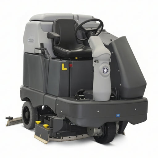 Nilfisk SC6500 1300D battery powered ride-on scrubber dryer designed for efficient heavy-duty cleaning of expansive industrial and commercial floors