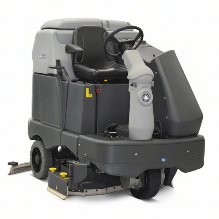 Nilfisk SC6500 1300D battery powered ride-on scrubber dryer designed for efficient heavy-duty cleaning of expansive industrial and commercial floors
