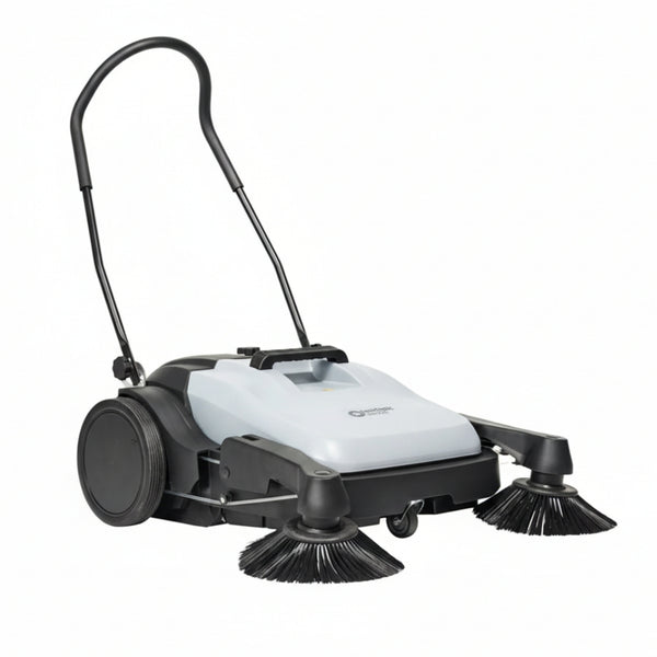 Nilfisk SW250 manual push floor sweeper designed for compact and efficient cleaning of small commercial and residential spaces