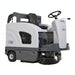 Nilfisk SW4000 battery powered mid-size ride-on sweeper designed for efficient sweeping of commercial and industrial floor areas