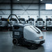 Nilfisk SW900 efficient battery walk-behind sweeper delivering high productivity for commercial and industrial sweeping tasks