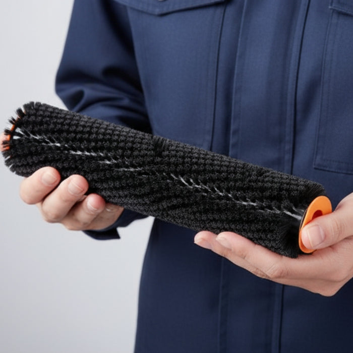 Nilfisk 340 mm soft nylon cylindrical brush ideal for gentle and effective cleaning on sensitive floor surfaces