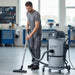 Nilfisk VHS 120 HC industrial wet and dry safety vacuum cleaner built for efficient dust and liquid handling in manufacturing and workshop facilities