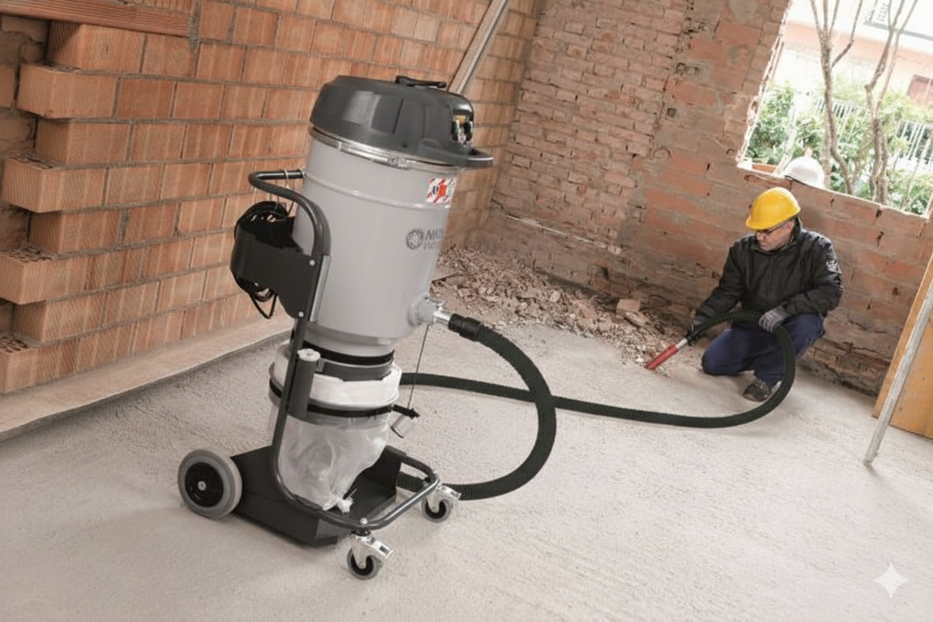 Nilfisk VHS 120 M-Class compact wet and dry industrial vacuum cleaner engineered for effective cleaning of dust, debris, and liquids in various workspaces