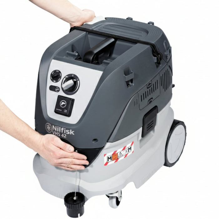 Nilfisk VHS 42 L40 MC IC M-Class 40L wet and dry industrial vacuum cleaner built for reliable hazardous dust removal and compliance with safety standards