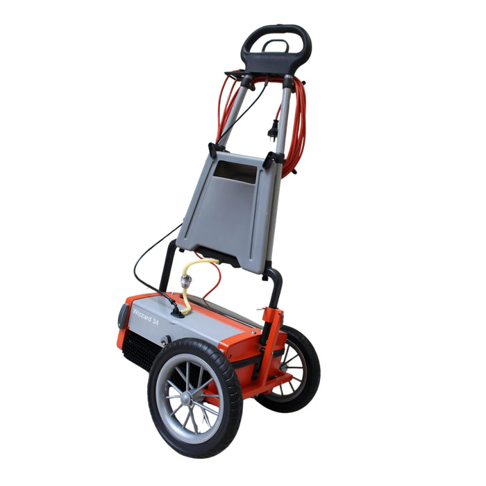 No pump floor scrubber for commercial and institutional cleaning