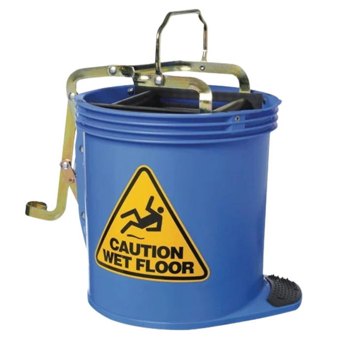 Oates Contractor Roller Wringer Bucket 15L Blue