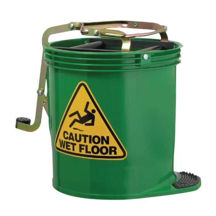 Oates Contractor Roller Wringer Bucket 15L Green