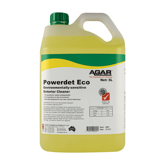 Agar Powerdet Eco - Environmentally-sensitive External Cleaner
