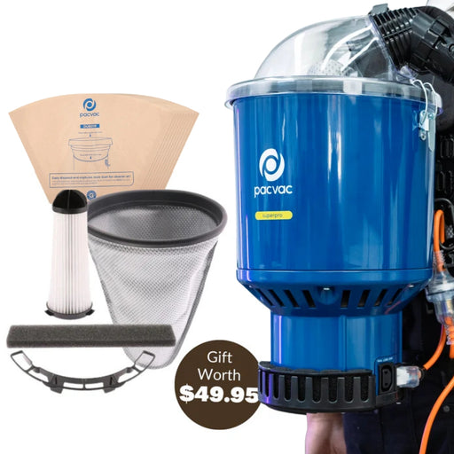 PacVac Superpro 700 Backpack Vacuum Cleaner