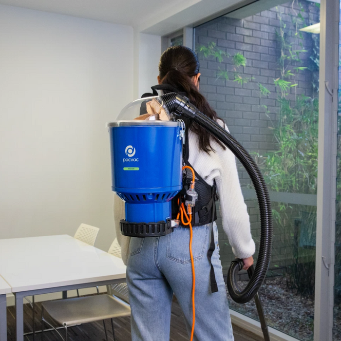 Pacvac Superpro Micron Backpack Vacuum Cleaner - Individual / Blue - Machines