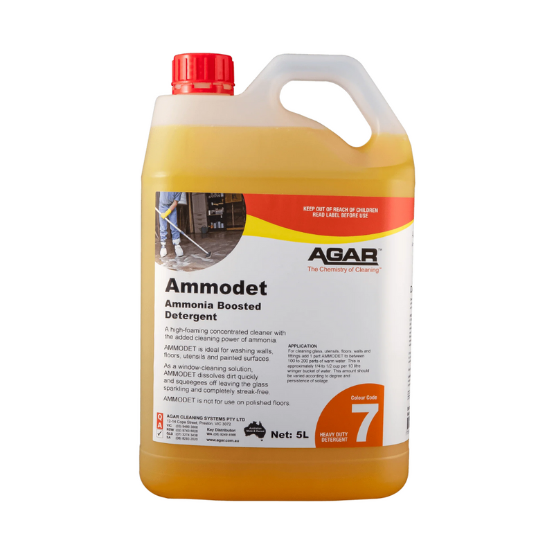 Agar Ammodet - Ammonia Boosted Heavy Duty Detergent - 5L / Orange - Chemicals