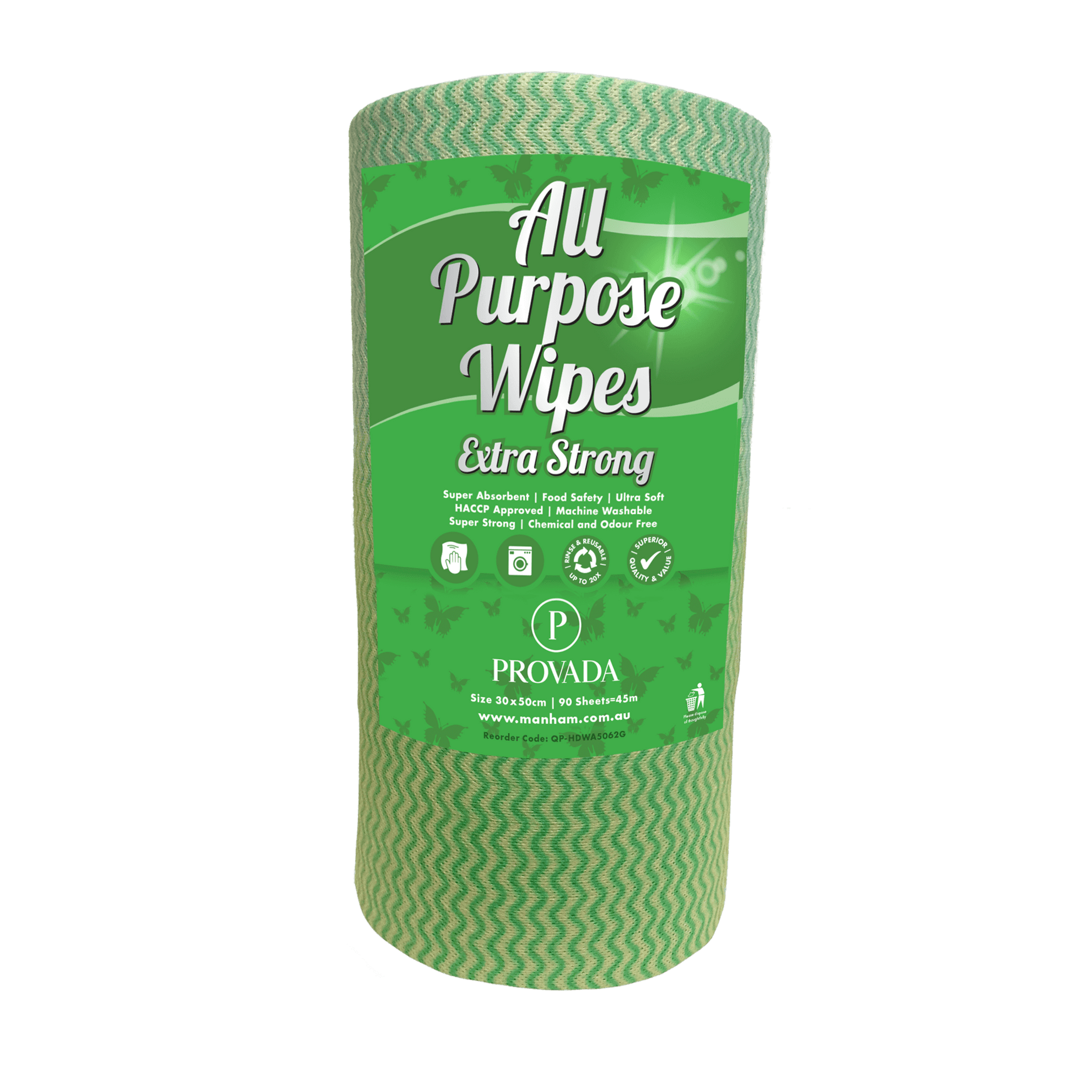 All Purpose Heavy Duty Rolls Wipes 80 Sheets 40m Haccp Approved — Freshway Supplies 3836