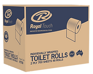 Individually Wrapped Premium Toilet Paper 2ply 700 Sheet Rolls 48/Carton