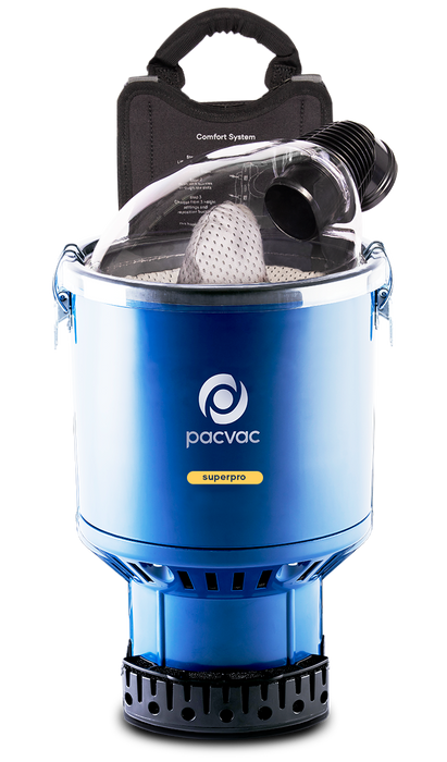 PACVAC Superpro 700 Commercial Dry Backpack Vacuum Cleaner