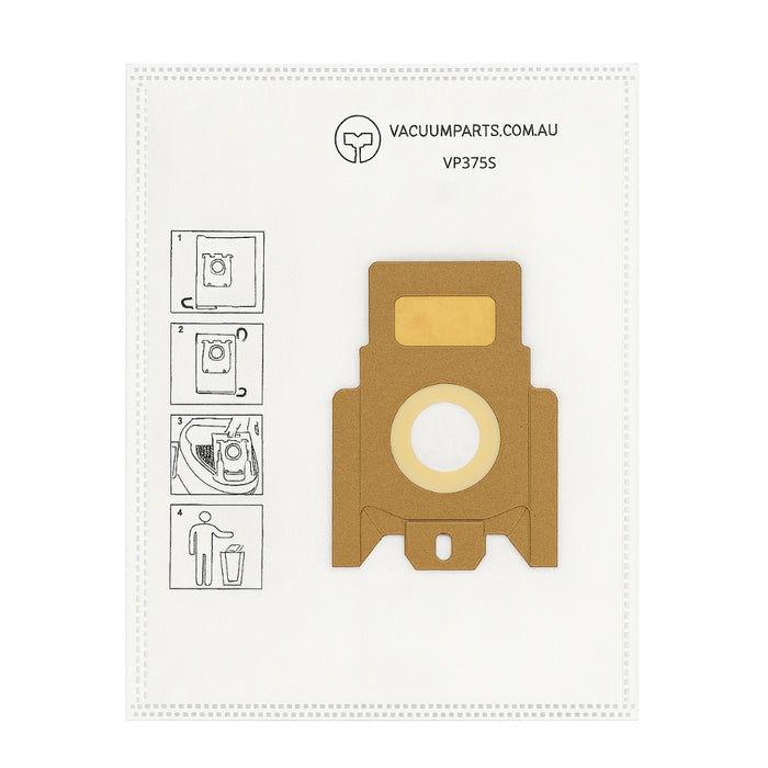 Synthetic Dust Bags for Miele Vacuum Cleaner VP375S