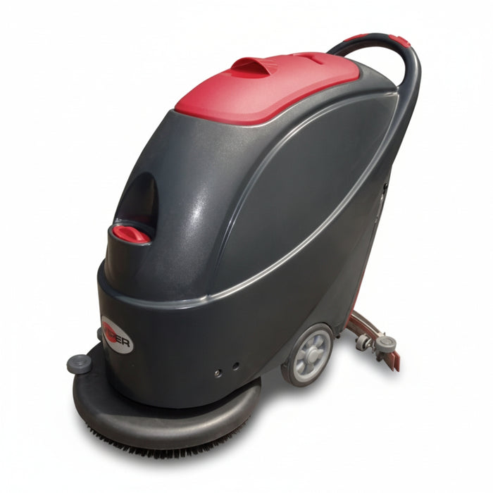 Viper AS510B 40L walk-behind scrubber dryer offering powerful cleaning performance and maneuverability for medium to large floor areas