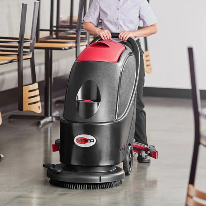 Viper AS510B Battery Walk-Behind Scrubber Dryer 40L Floor Cleaner