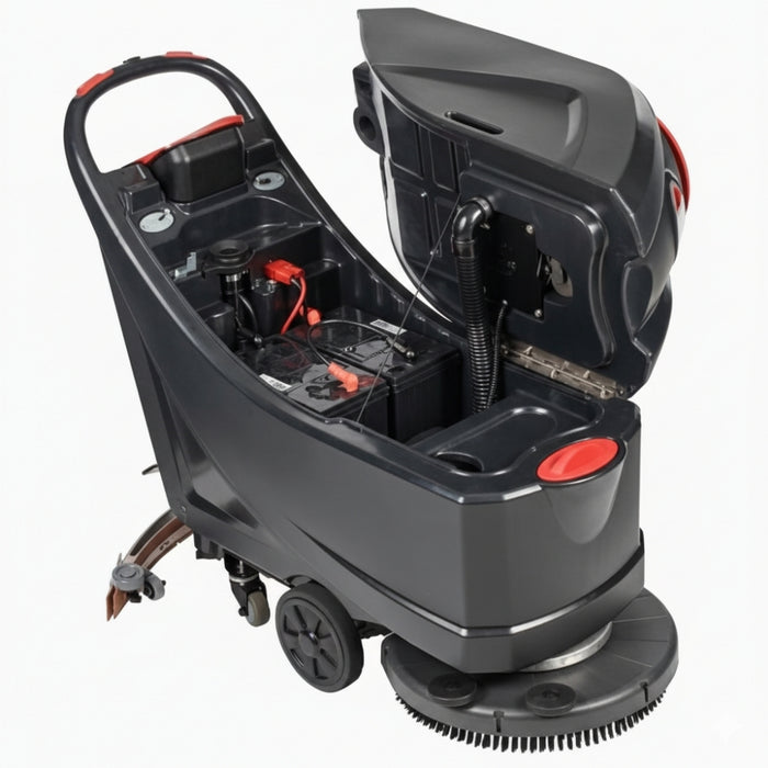 Viper AS5160T efficient walk-behind floor scrubber dryer providing reliable scrubbing and drying for large commercial floor areas