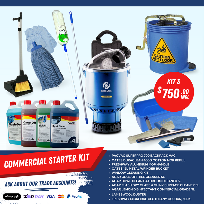 Commercial Cleaners Supreme Kit - Premium package for Heavy-Duty Commercial Cleaning