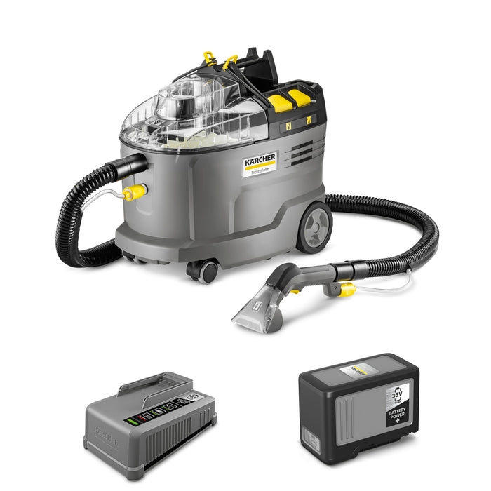 Karcher Puzzi 9/1 Bp Pack Battery Powered Spray Extraction Cleaner w Battery & Charger (9.507-459.0)