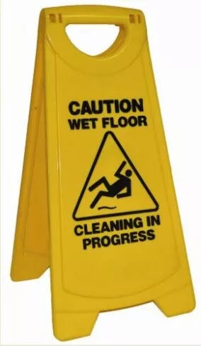 EDCO 19093 Caution Wet Floor/Cleaning In Progress A Frame Sign