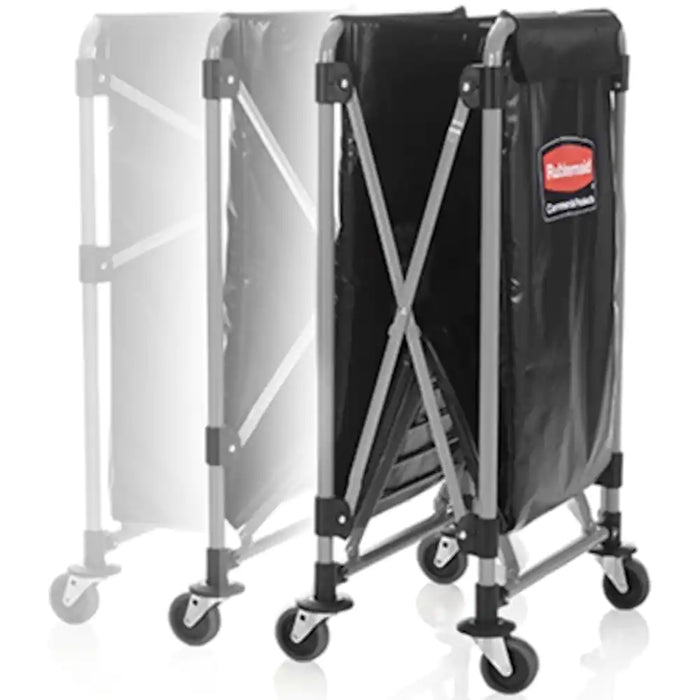 Rubbermaid 1881750 Executive Collapsible X-Cart Trolley - Black - 300L