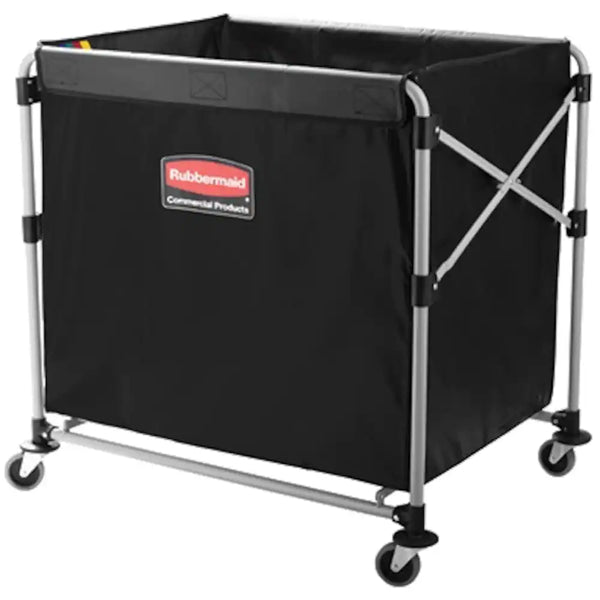 Rubbermaid 1881750 Executive Collapsible X-Cart Trolley - Black - 300L - Individual / Brushware Trolleys Buckets