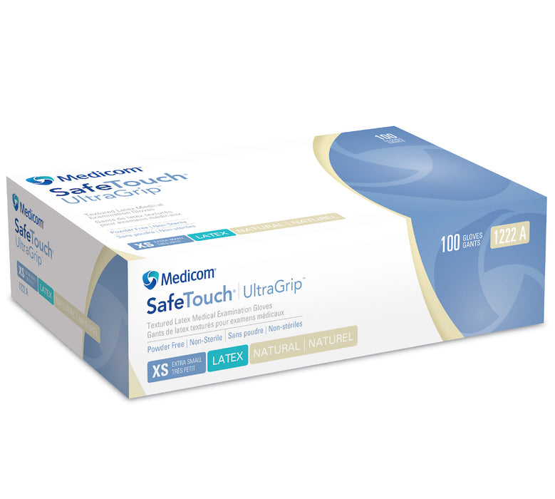 SafeTouch UltraGrip Textured Latex Medical Examination Gloves PF (SFTGL1122)