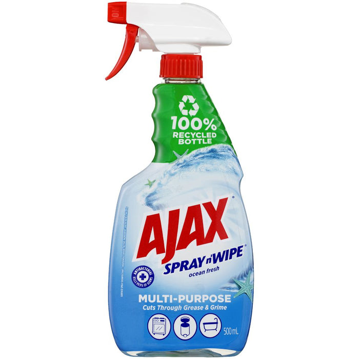 AJAX Multi Purpose Ocean Fresh Spray N Wipe 500ml