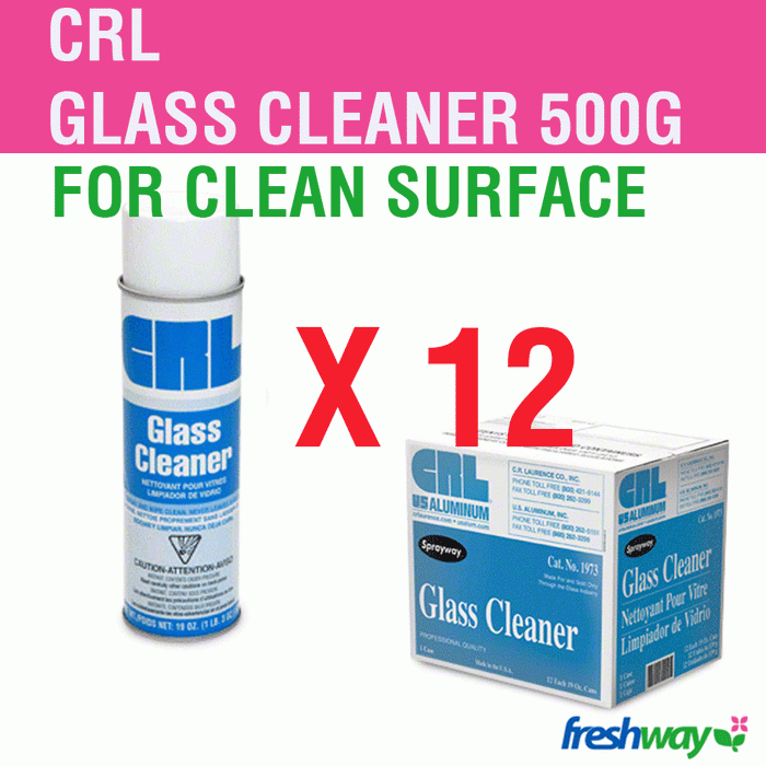 CRL Glass Cleaner 500G For Clean and Dust Free Surface - Good Quality; 12 Pk