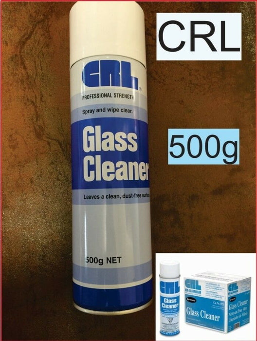 CRL Glass Cleaner 500g window cleaning spray chemical with glass cleaning cloth