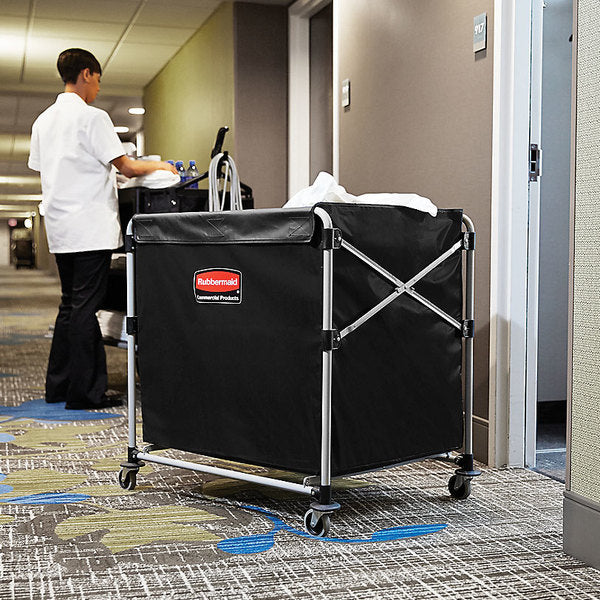Rubbermaid 1881750 Executive Collapsible X-Cart Trolley - Black - 300L