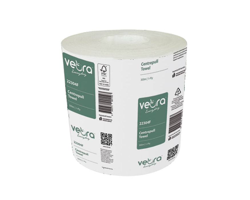 Veora 22304F Everyday Centrepull Towel 300 M 1-Ply