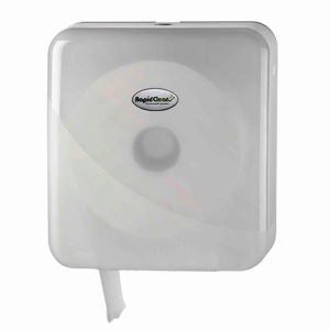 Single Jumbo Toilet Roll Dispenser White Pearl (33047) each RT