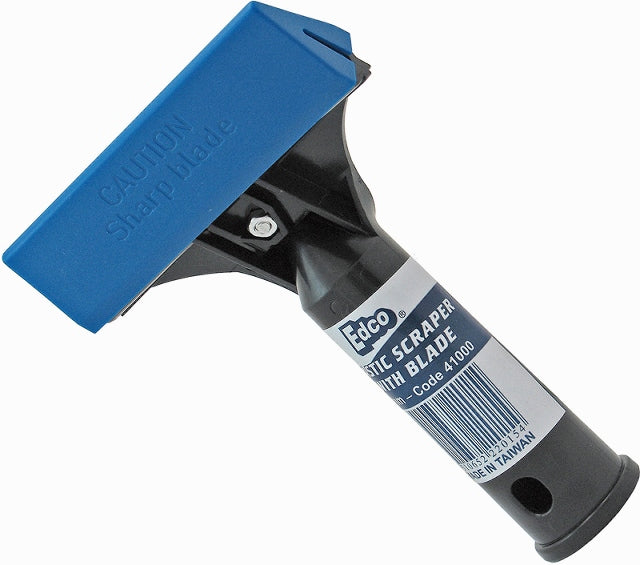 Plastic Scraper with Blade 95mm EDCO Cleaning (41000) Black / Blue Single
