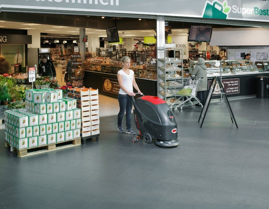 VIPER AS510B Battery Operated Compact Walk Behind Scrubber Dryer