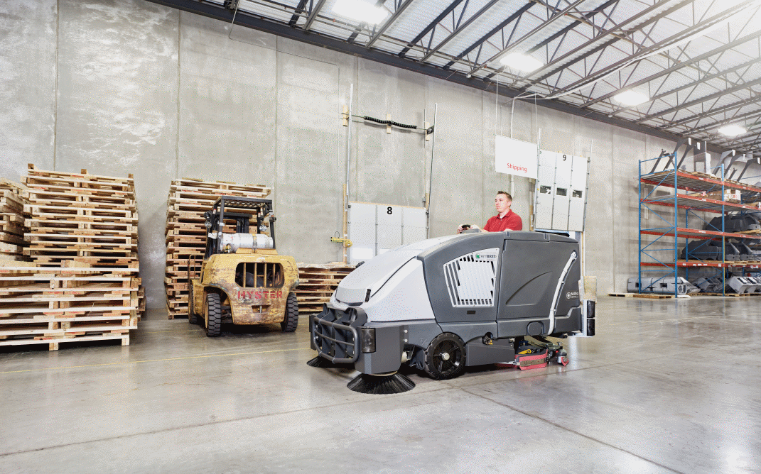 Nilfisk CS7010 LPG Hybrid Ride On Floor Cleaning Combination Machine