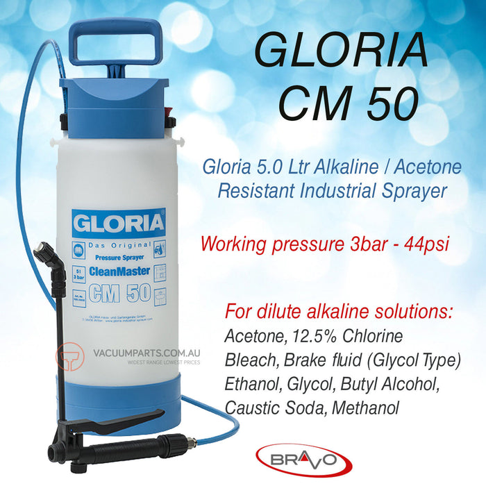 Gloria 3/55 Litre Alkaline Resistant Industrial Sprayer