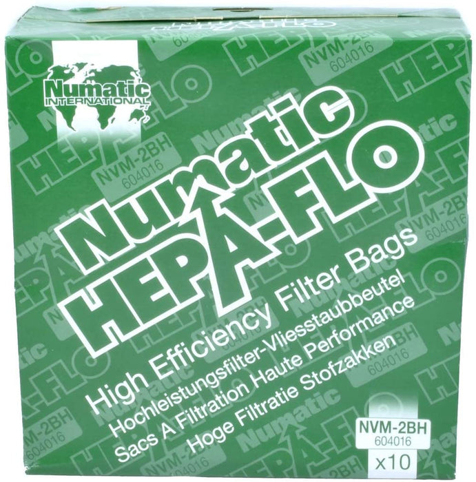 Numatic HEPA-FLO High Efficiency Dust Bags 604016
