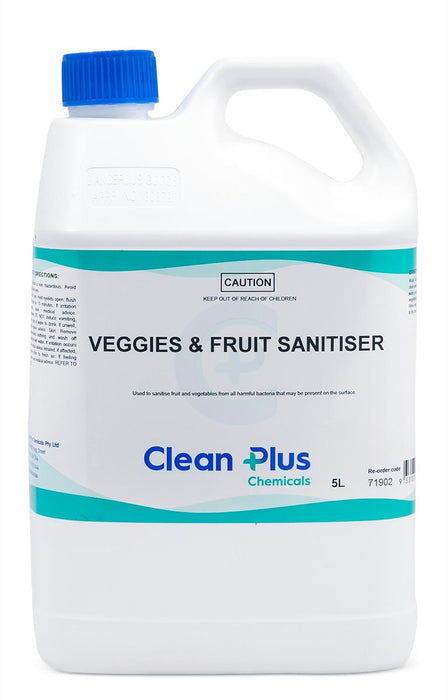 Clean Plus Veggie & Fruit Sanitiser- 5L