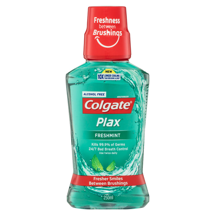 Colgate 250ml Plax mouthwash alcohol free freshmint