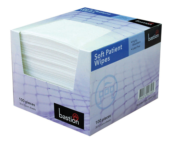 Bastion Pacific Soft Patient Wipes - High Absorbant Latex Free BPW1425 - 100 PK - Janitorial and General Cleaning