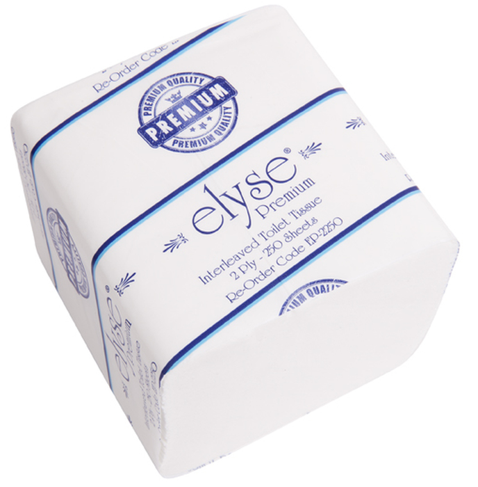 Elyse EP-2250 Executive Interleaved Toilet Tissue 2ply Carton of 36